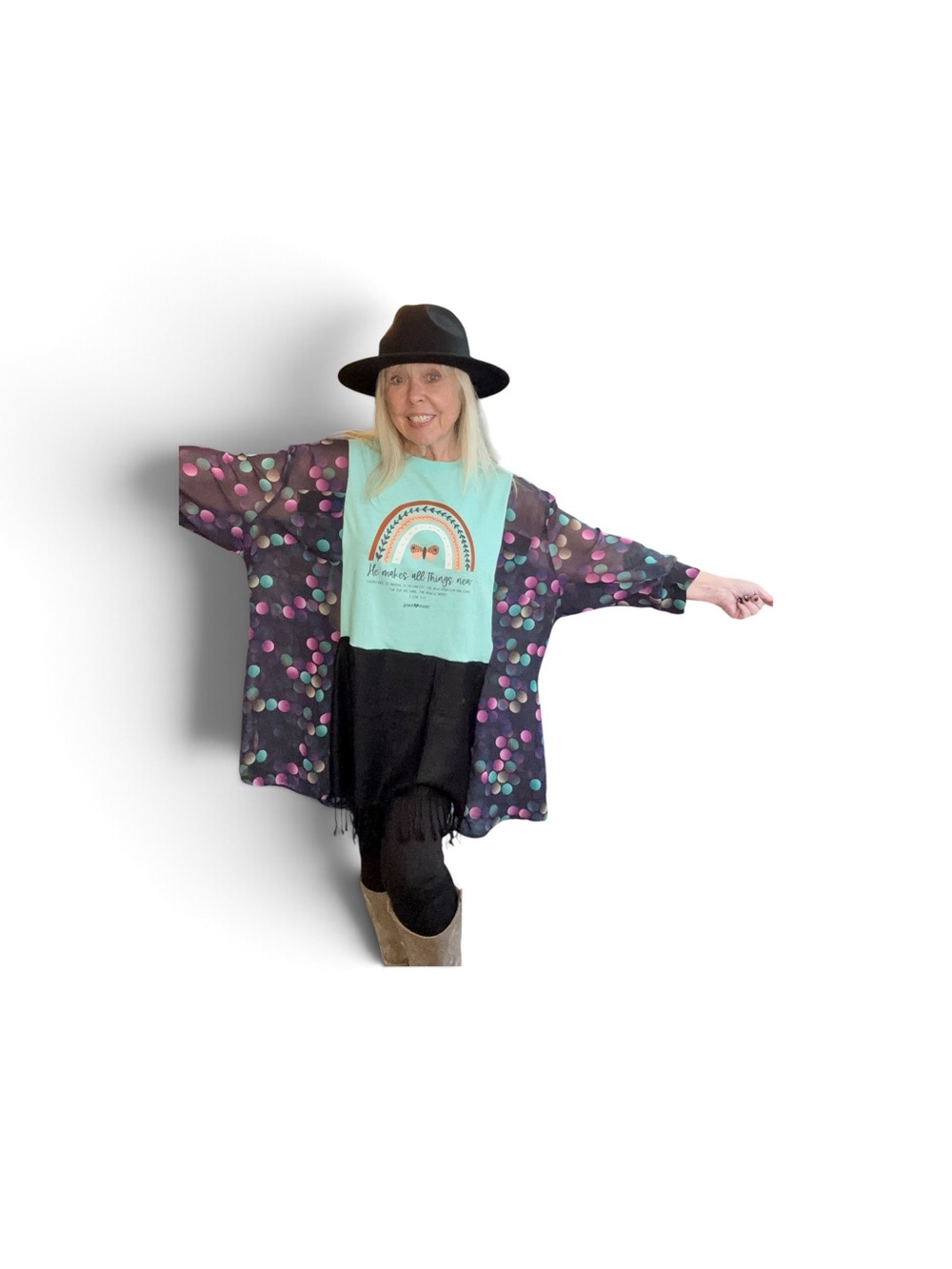 Religious Upcycle Tunic - Picture 5 of 5